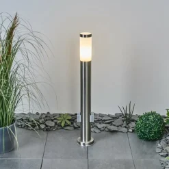 hofstein Borne lumineuse Sessa Nickel mat, 1 lumière