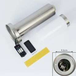 hofstein Borne lumineuse Sessa Nickel mat, 1 lumière