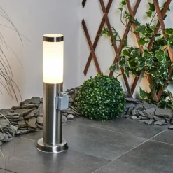 hofstein Borne lumineuse Sessa Nickel mat, 1 lumière