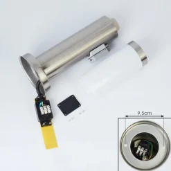 hofstein Borne lumineuse Sessa Nickel mat, 1 lumière