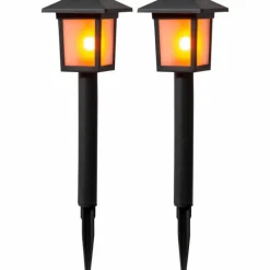 Luminaires Eglo Borne lumineuse set x 2 Eglo Z_SOLAR LED Noir, 2 lumières
