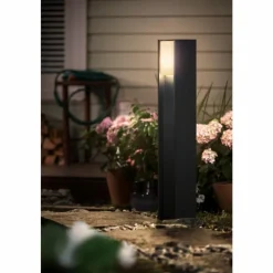 Luminaires Philips Borne lumineuse set x 2 Philips Hue Turaco LED Anthracite, 1 lumière