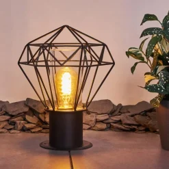 Lampes Vintages & Rétros-hofstein Borne lumineuse Solda Noir, 1 lumière