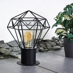 Lampes Vintages & Rétros-hofstein Borne lumineuse Solda Noir, 1 lumière