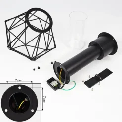 hofstein Borne lumineuse Solda Noir, 1 lumière