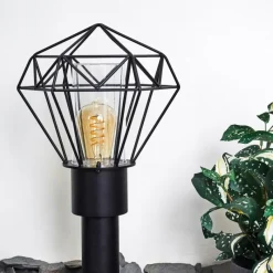 hofstein Borne lumineuse Solda Noir, 1 lumière