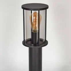 Suspension Verre Fumé-hofstein Borne lumineuse Sumalao Noir, 1 lumière