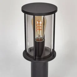 Suspension Verre Fumé-hofstein Borne lumineuse Sumalao Noir, 1 lumière