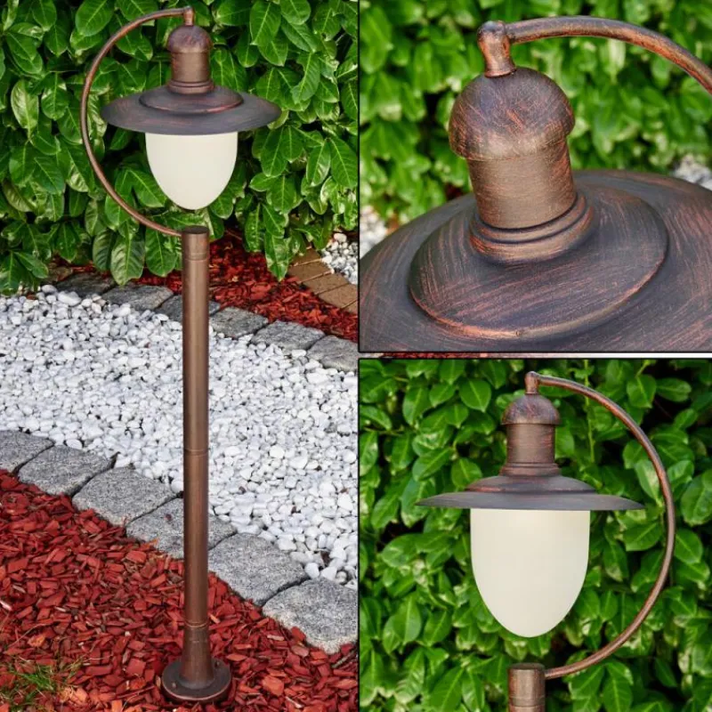 Luminaires Rustiques-hofstein Borne lumineuse Surnu Brun, Rouille, 1 lumière