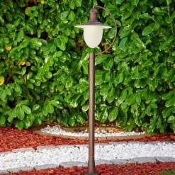 Luminaires Rustiques-hofstein Borne lumineuse Surnu Brun, Rouille, 1 lumière