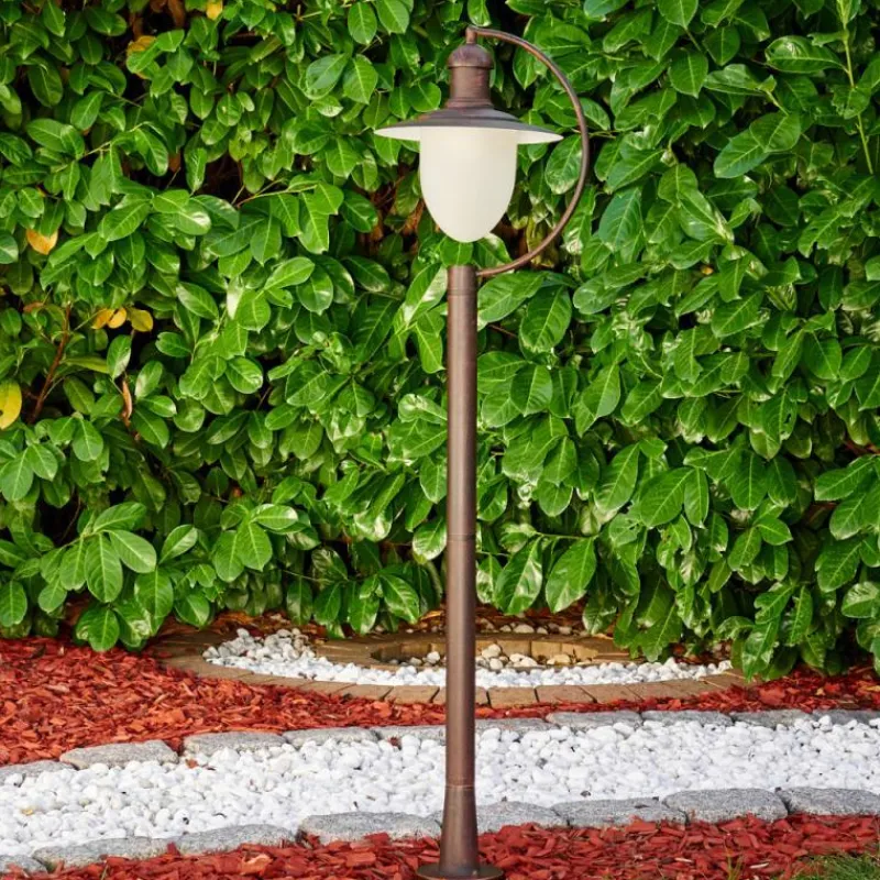 Luminaires Rustiques-hofstein Borne lumineuse Surnu Brun, Rouille, 1 lumière