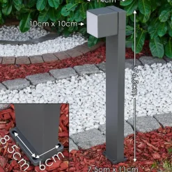 hofstein Borne lumineuse Swanek LED Anthracite, 1 lumière