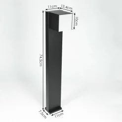 hofstein Borne lumineuse Swanek LED Noir, 1 lumière