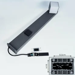 hofstein Borne lumineuse Swanek LED Anthracite, 1 lumière