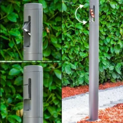 hofstein Borne lumineuse TETLIN LED Anthracite, 3 lumières