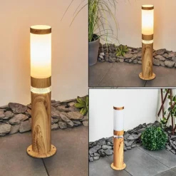 hofstein Borne lumineuse Tise Brun, Couleur bois, 2 lumières