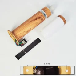 hofstein Borne lumineuse Tise Brun, Couleur bois, 2 lumières