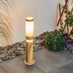 hofstein Borne lumineuse Tise Brun, Couleur bois, 2 lumières