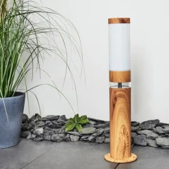 hofstein Borne lumineuse Tise Brun, Couleur bois, 2 lumières