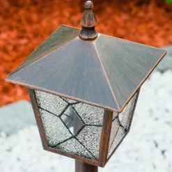 Lampes Vintages & Rétros-hofstein Borne lumineuse TOK Rouille, 1 lumière