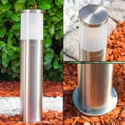 hofstein Borne lumineuse TOLSONA Acier inoxydable, 1 lumière