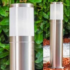 hofstein Borne lumineuse TOLSONA Acier inoxydable, 1 lumière