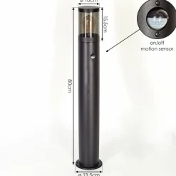 hofstein Borne lumineuse Tolsona Noir, 1 lumière, Détecteur de mouvement