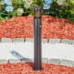 hofstein Borne lumineuse Tolsona Noir, 1 lumière, Détecteur de mouvement