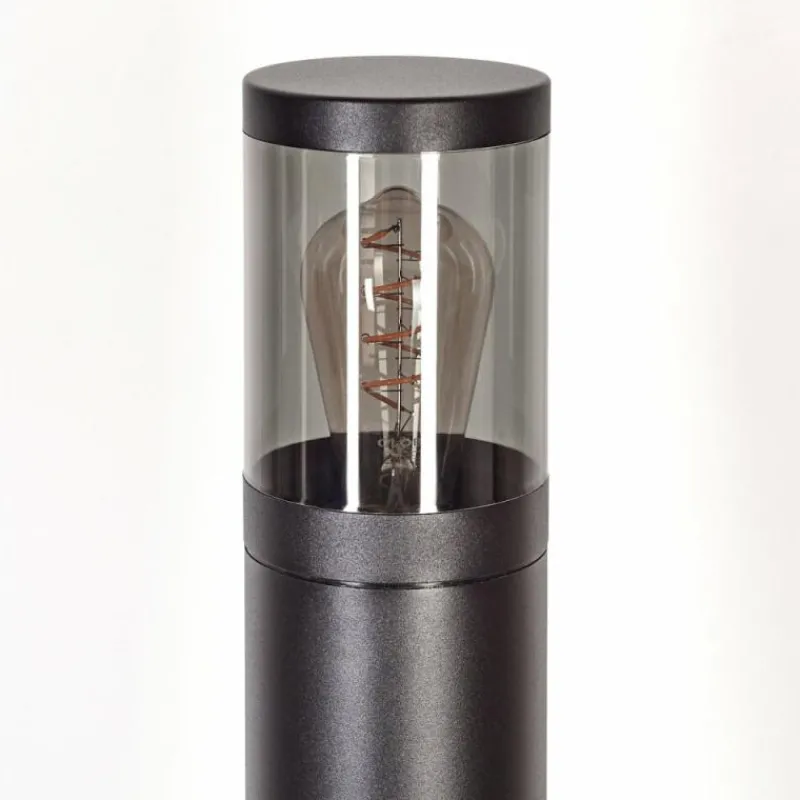 Suspension Verre Fumé-hofstein Borne lumineuse Tolsona Noir, 1 lumière