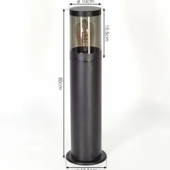 hofstein Borne lumineuse Tolsona Noir, 1 lumière