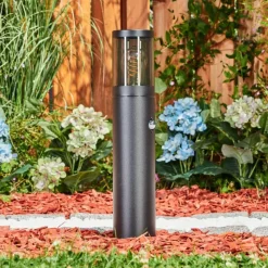 hofstein Borne lumineuse Tolsona Noir, 1 lumière, Détecteur de mouvement