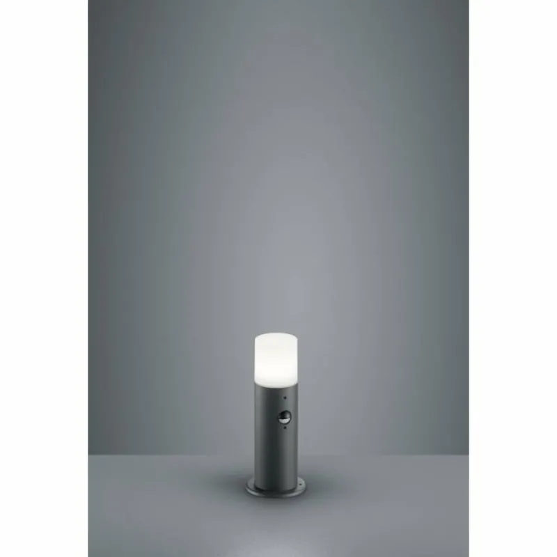 Luminaires Trio Borne lumineuse Trio HOOSIC Anthracite, 1 lumière, Détecteur de mouvement
