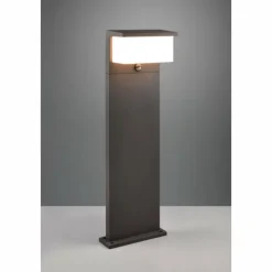 Luminaires Trio Borne lumineuse Trio Nestos LED Anthracite, 1 lumière, Détecteur de mouvement