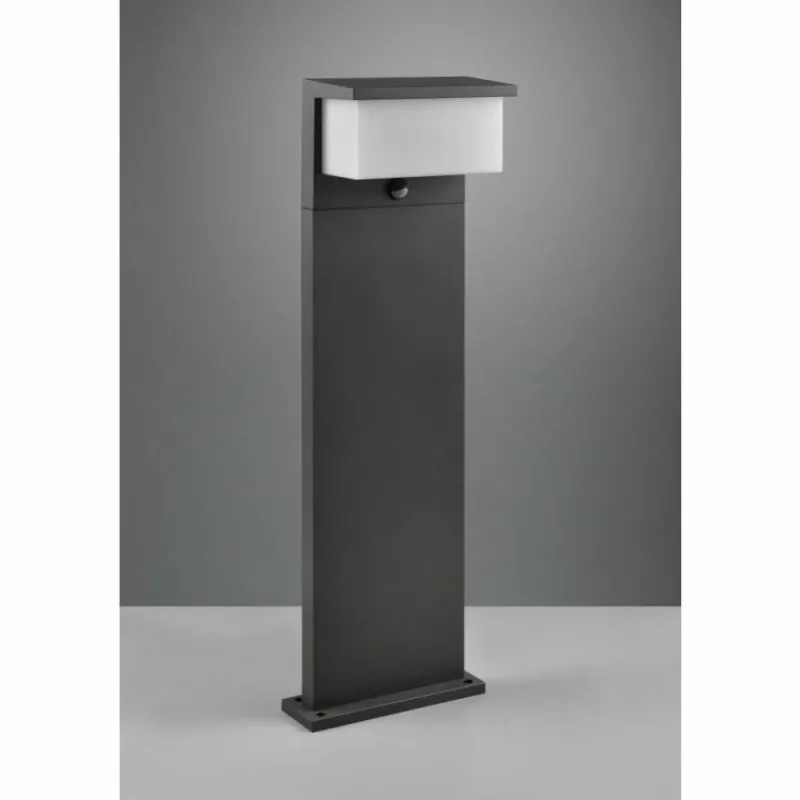 Luminaires Trio Borne lumineuse Trio Nestos LED Anthracite, 1 lumière, Détecteur de mouvement