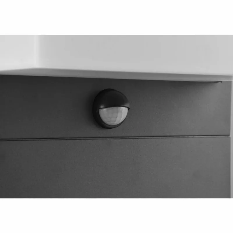 Luminaires Trio Borne lumineuse Trio Nestos LED Anthracite, 1 lumière, Détecteur de mouvement