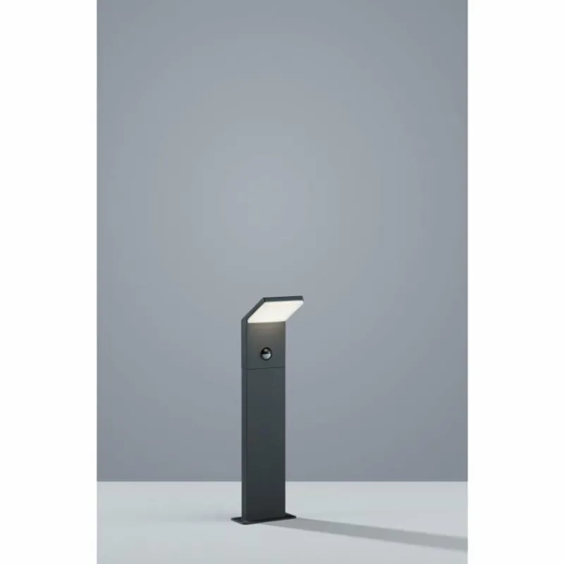 Luminaires Trio Borne lumineuse Trio PEARL LED Anthracite, 1 lumière, Détecteur de mouvement