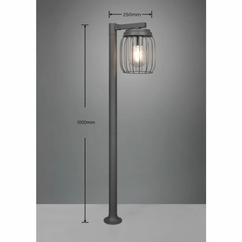 Luminaires Trio Borne lumineuse Trio-Leuchten Tuela Anthracite, 1 lumière