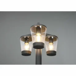 Luminaires Trio Borne lumineuse Trio-Leuchten Cavado Anthracite, 3 lumières