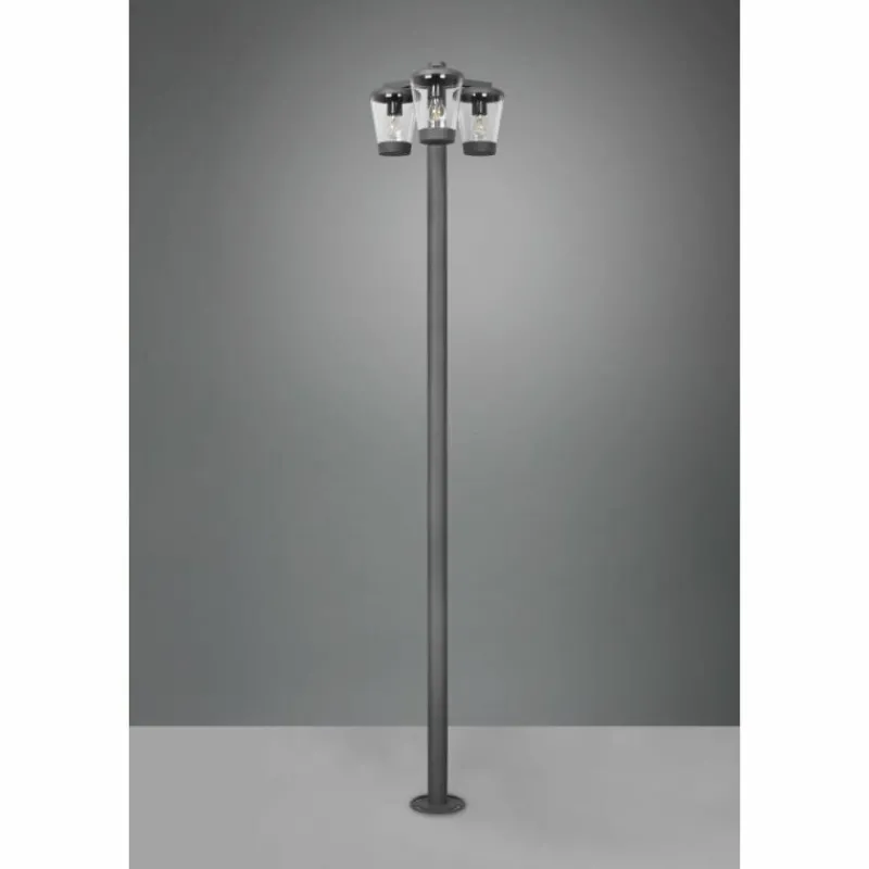 Luminaires Trio Borne lumineuse Trio-Leuchten Cavado Anthracite, 3 lumières