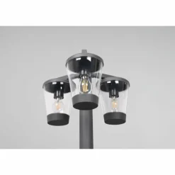 Luminaires Trio Borne lumineuse Trio-Leuchten Cavado Anthracite, 3 lumières