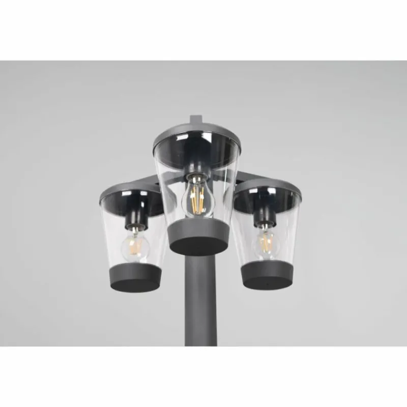 Luminaires Trio Borne lumineuse Trio-Leuchten Cavado Anthracite, 3 lumières
