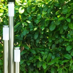 hofstein Borne lumineuse Trones Acier inoxydable, 3 lumières