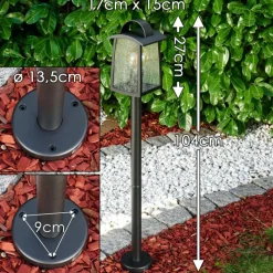 hofstein Borne lumineuse Trosa Noir, 1 lumière