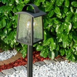 hofstein Borne lumineuse Trosa Noir, 1 lumière