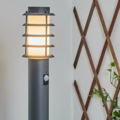 hofstein Borne lumineuse Tunes Anthracite, 1 lumière, Détecteur de mouvement