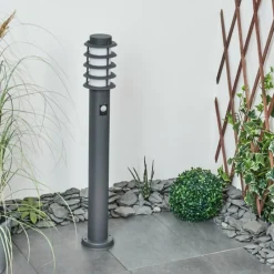 hofstein Borne lumineuse Tunes Anthracite, 1 lumière, Détecteur de mouvement