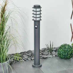 hofstein Borne lumineuse Tunes Anthracite, 1 lumière, Détecteur de mouvement