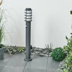 hofstein Borne lumineuse Tunes Anthracite, 1 lumière, Détecteur de mouvement