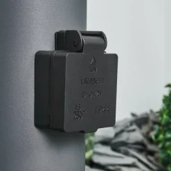 hofstein Borne lumineuse Tunes Anthracite, 1 lumière, Détecteur de mouvement