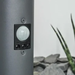hofstein Borne lumineuse Tunes Anthracite, 1 lumière, Détecteur de mouvement